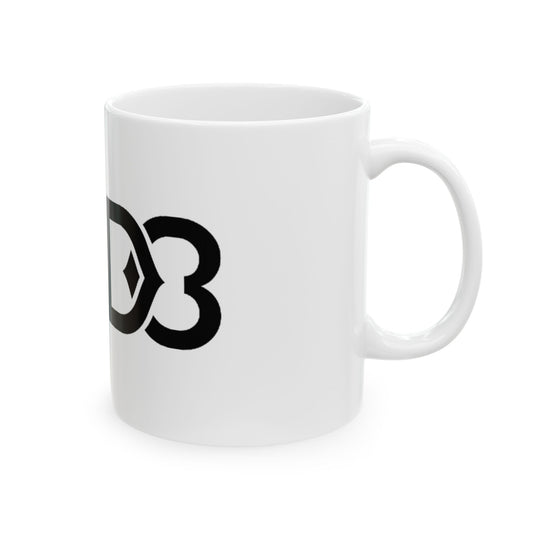 D3 DUBBLE Ceramic Mug - Fun Coffee Cup for Daily Sips
